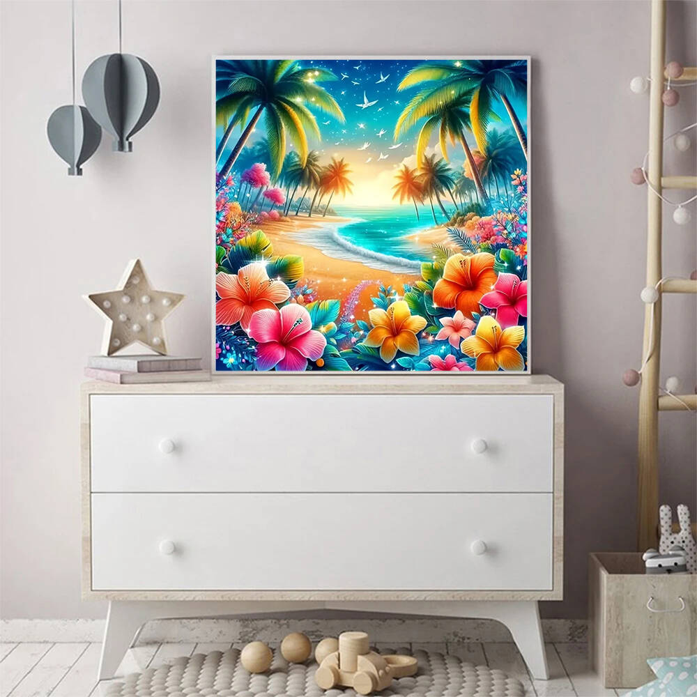 Diamond Painting seaside lands - Photo Mosaic Print ulasan dan harga