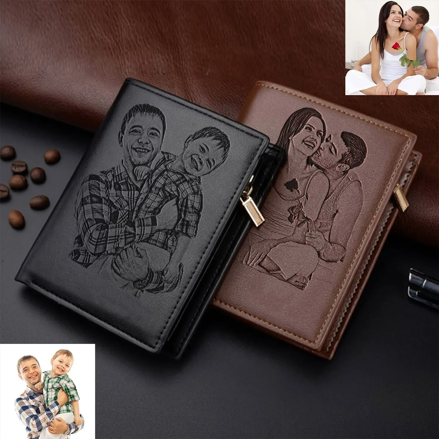 Custom Engraved Men's Photo Wa - Personalized Name Box ulasan dan harga