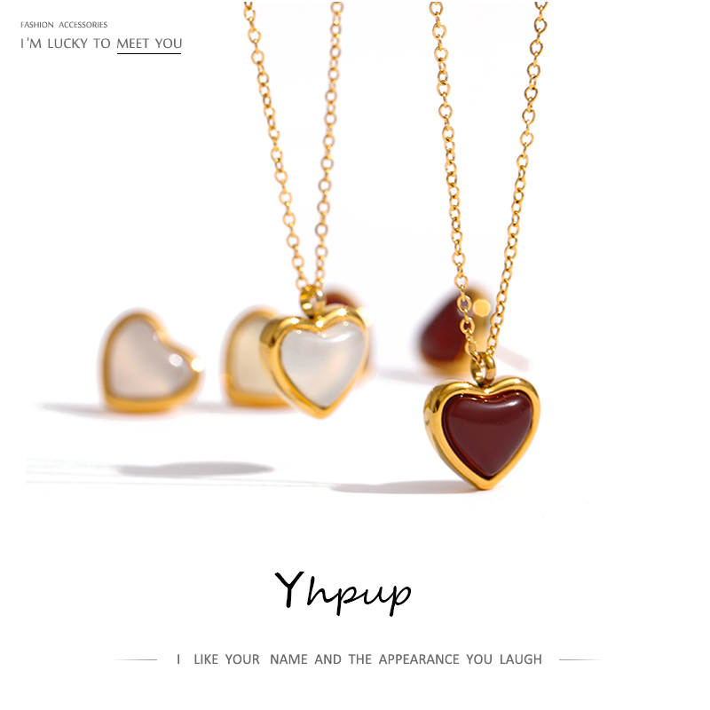 Yhpup Stainless Steel Heart Pe - Birth Flower Necklace ulasan dan harga
