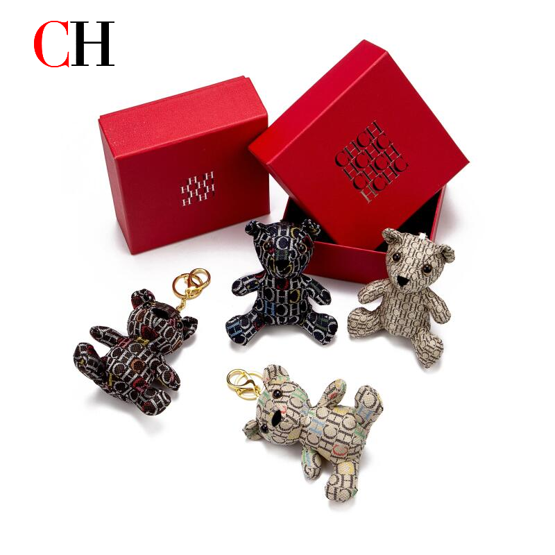 CH Monogram Bear Keychain Plus - Monogram Keychain Leather ulasan dan harga