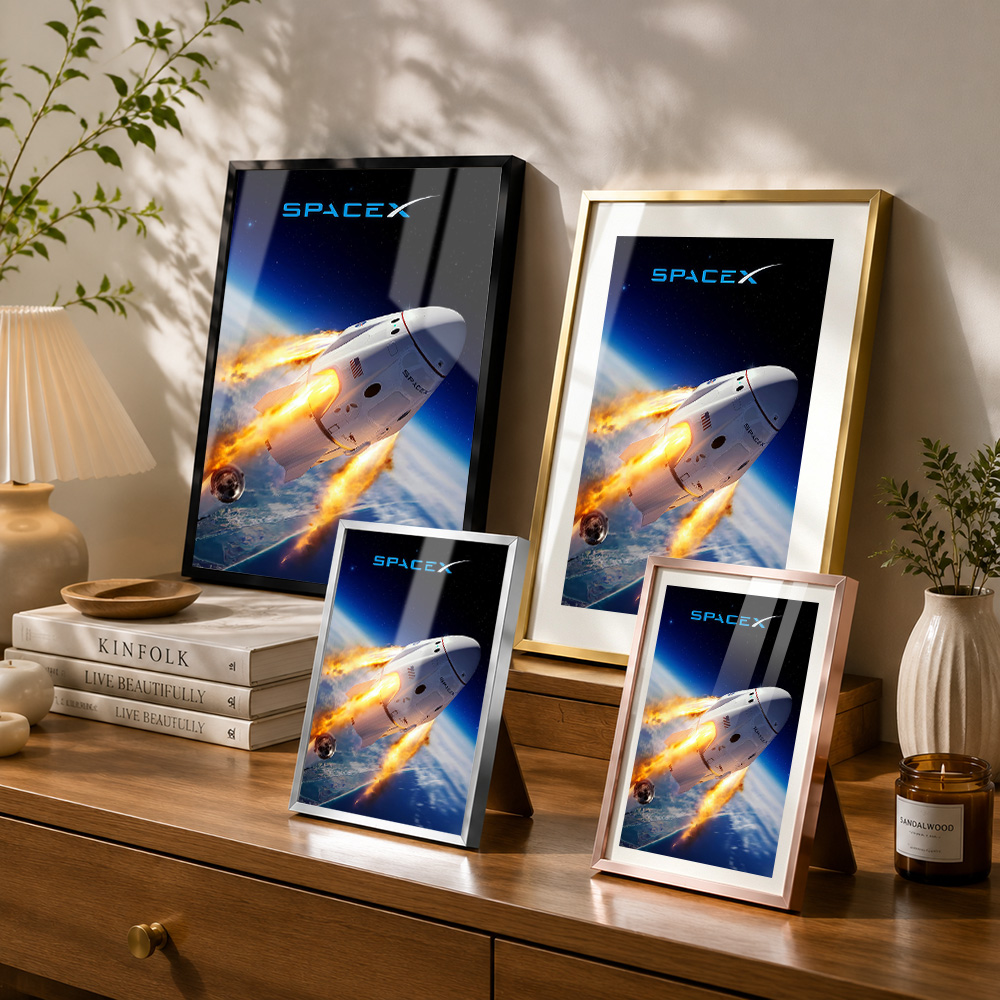 Spacex Dragon Capsule Reentry  - Custom Map Poster ulasan dan harga